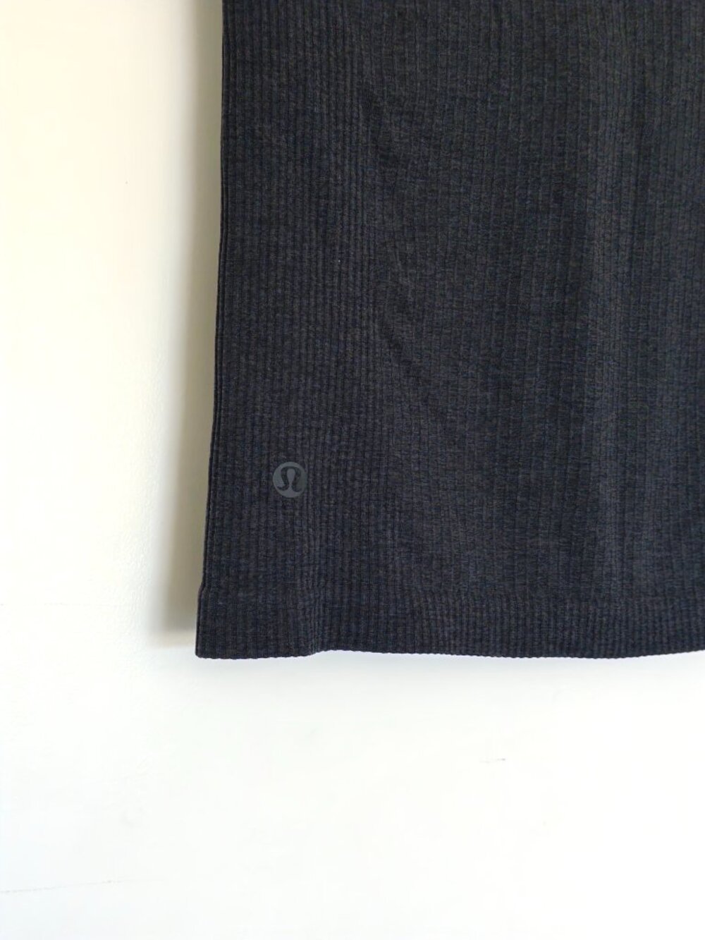 Lululemon Ebb To Street Short Sleeve Shirt, Ribbed, Black, Size 8 - Picture 6 of 10